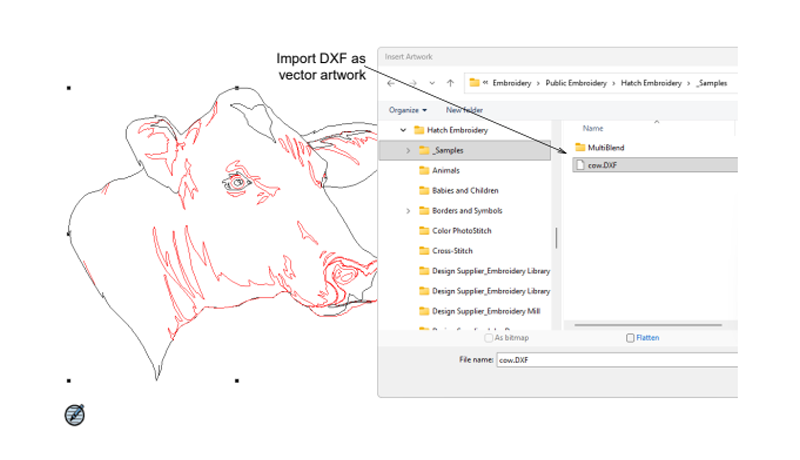 Hatch V4 DXF Support