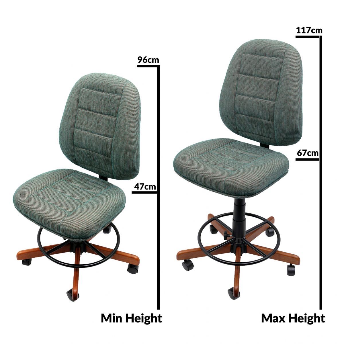 Koala Sewcomfort Chair - Jade Height Adjustment