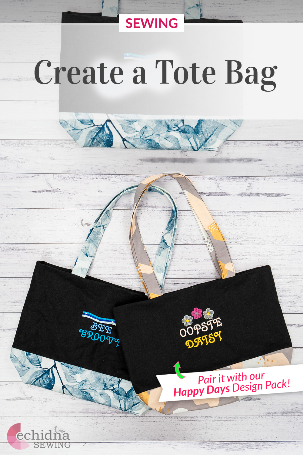 Tote Bag Project Pinterest