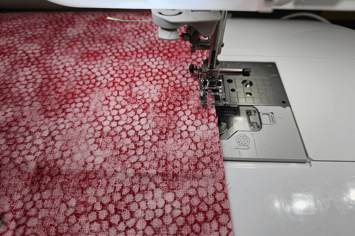 Fabric on sewing machines