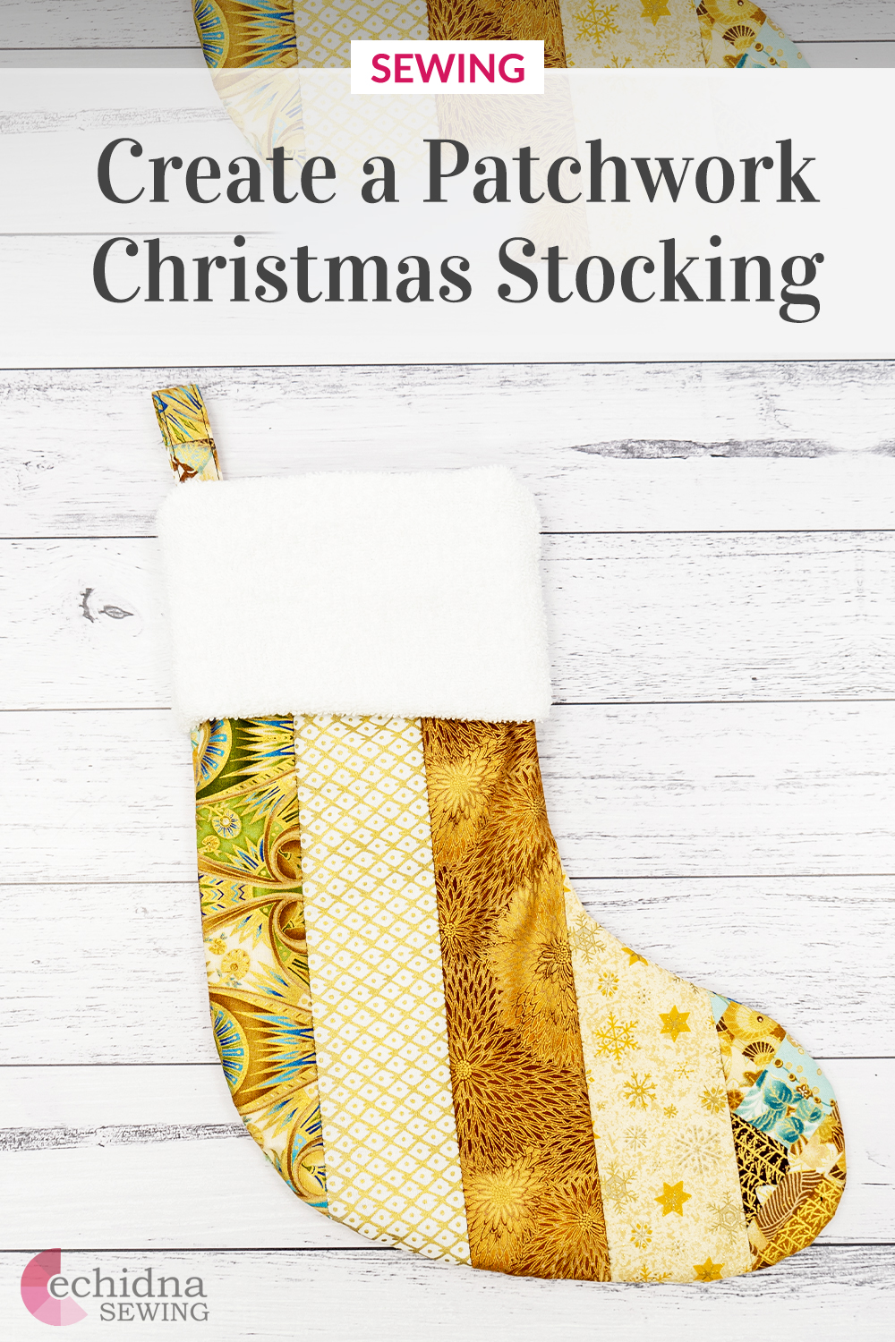 Quilted Christmas Stocking Project Pinterest
