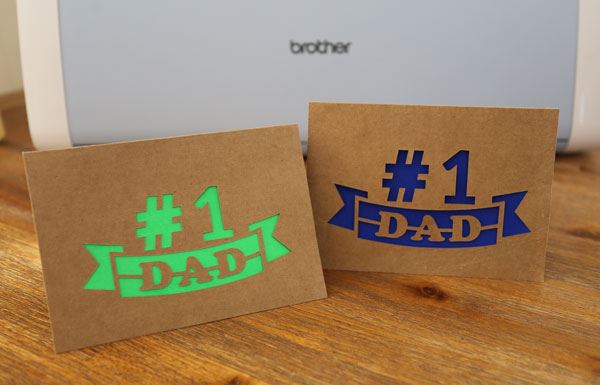 Number one dad greeting card
