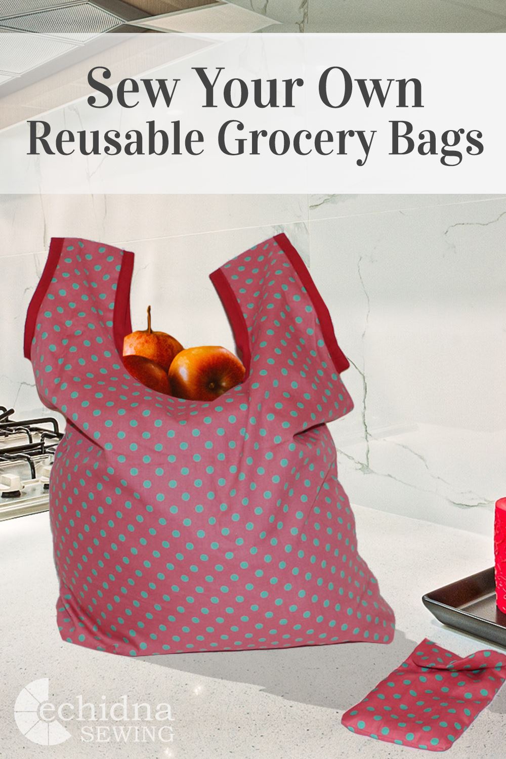 Sew your own resuable grocery bag pattern