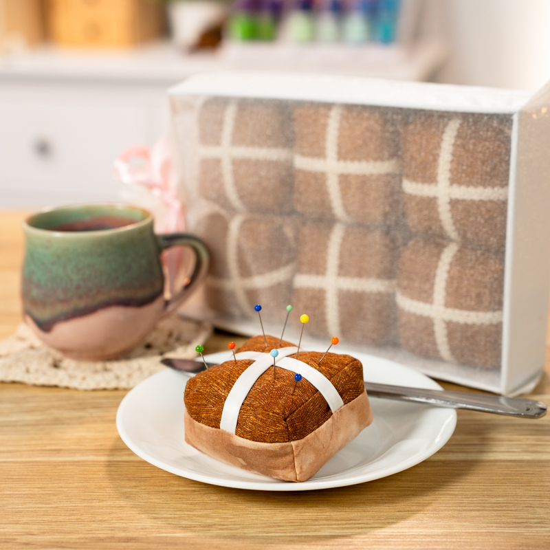 Hot Cross Bun Pin Cushion Project