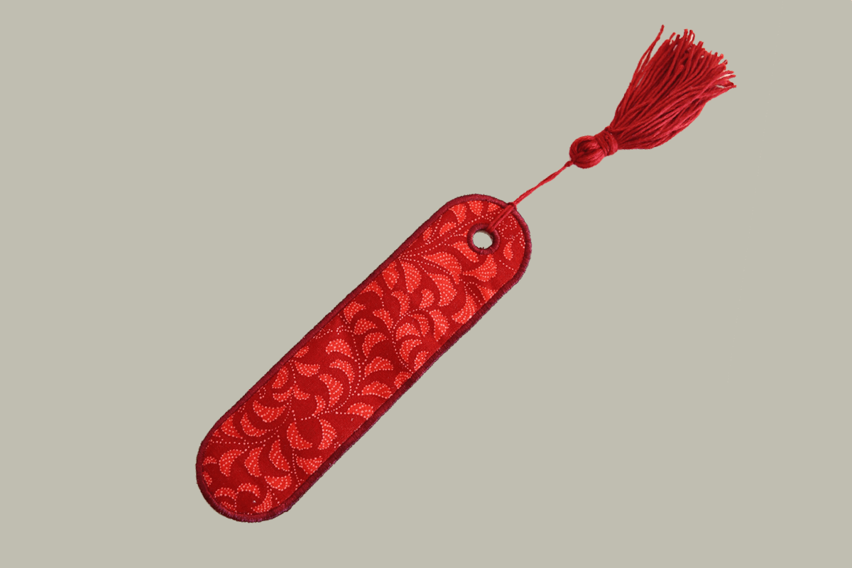 Finished In The Hoop Bookmark
