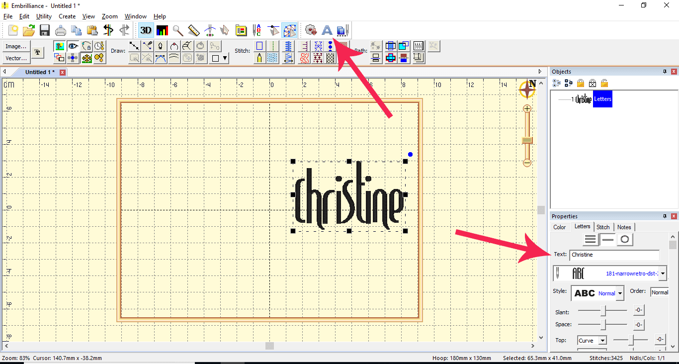 Text Font Icon Embrilliance