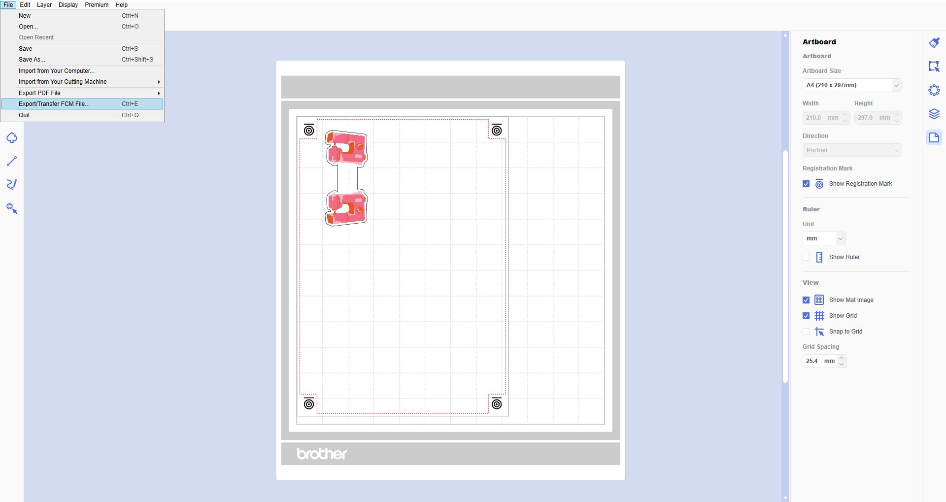 Export FCM file