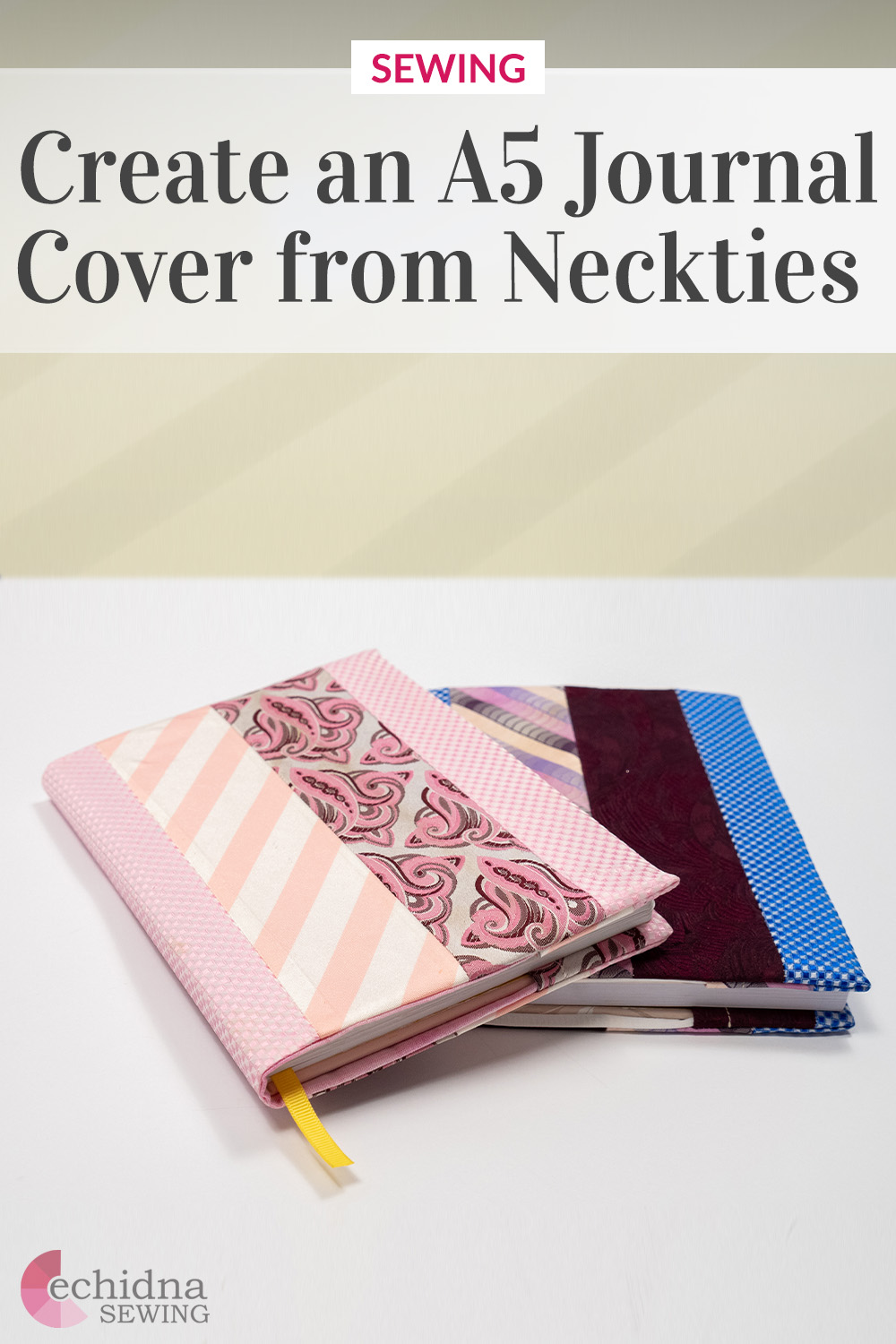 Repurposed Neck Tie Journal Cover Project