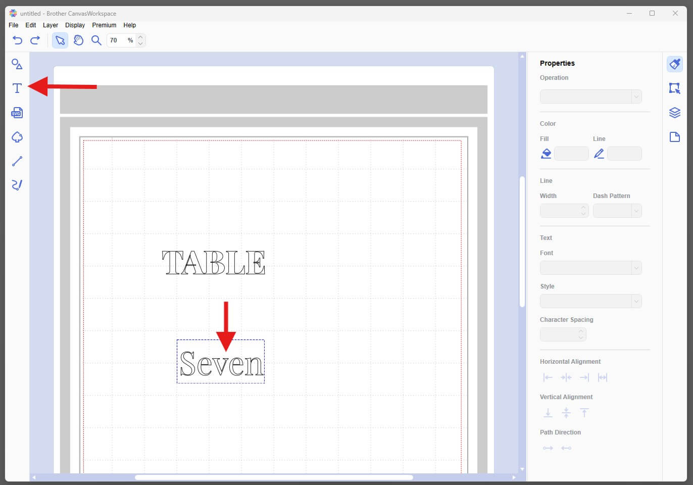 Add text box CanvasWorkspace