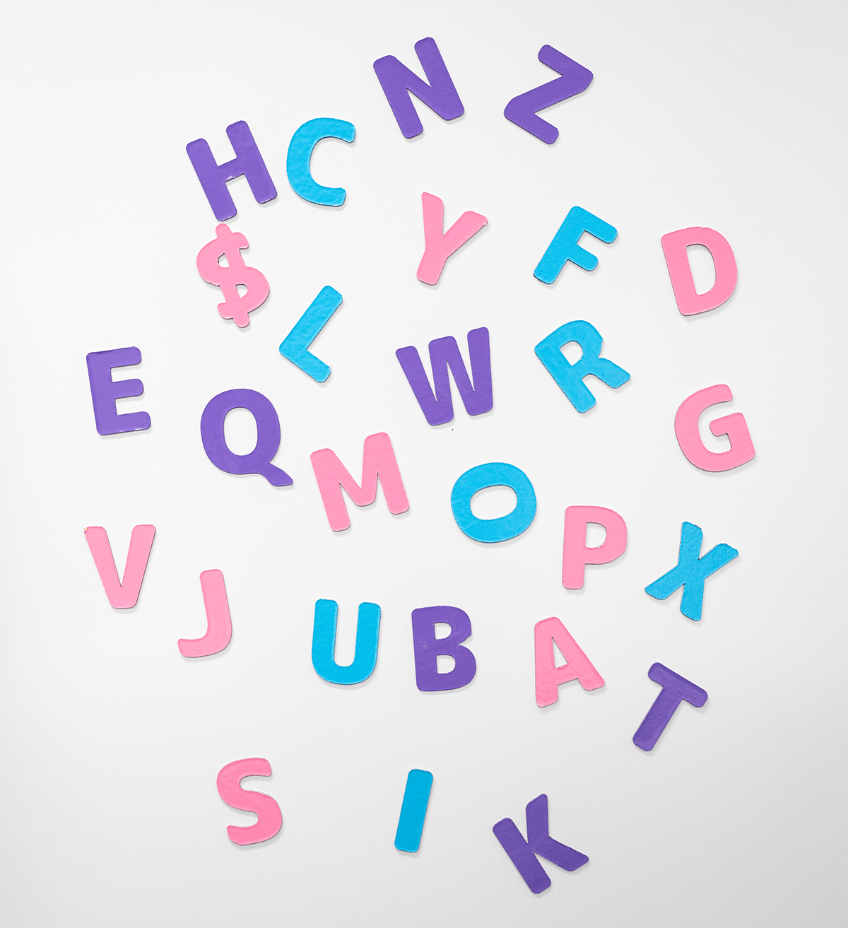 repeat to create set of alphabet magnets