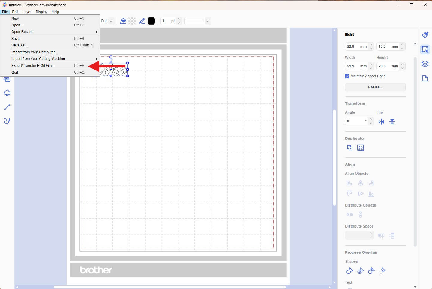export canvasworkspace