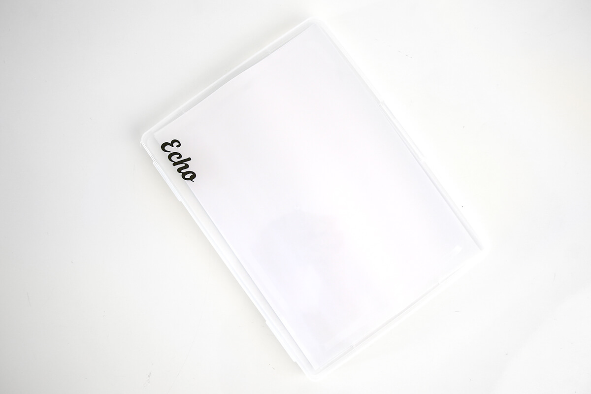 vinyl name on document holder