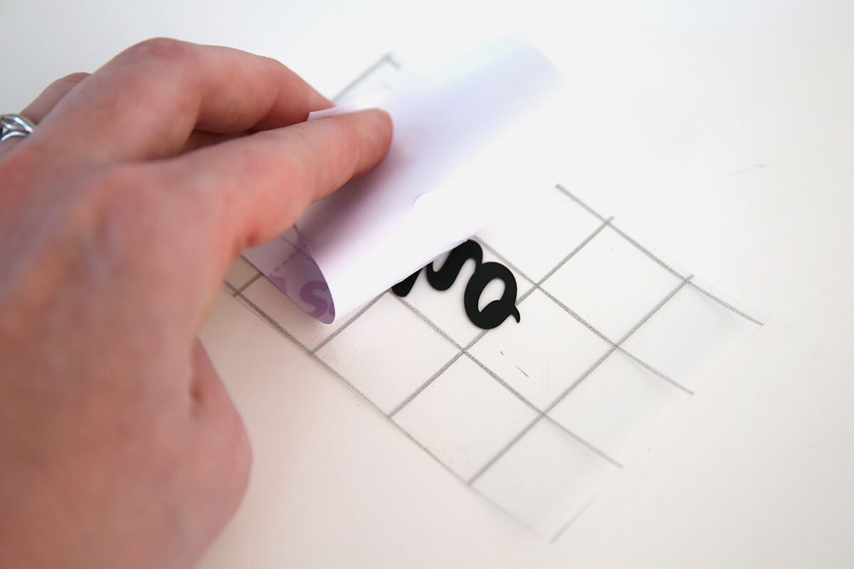 peel back transfer tape