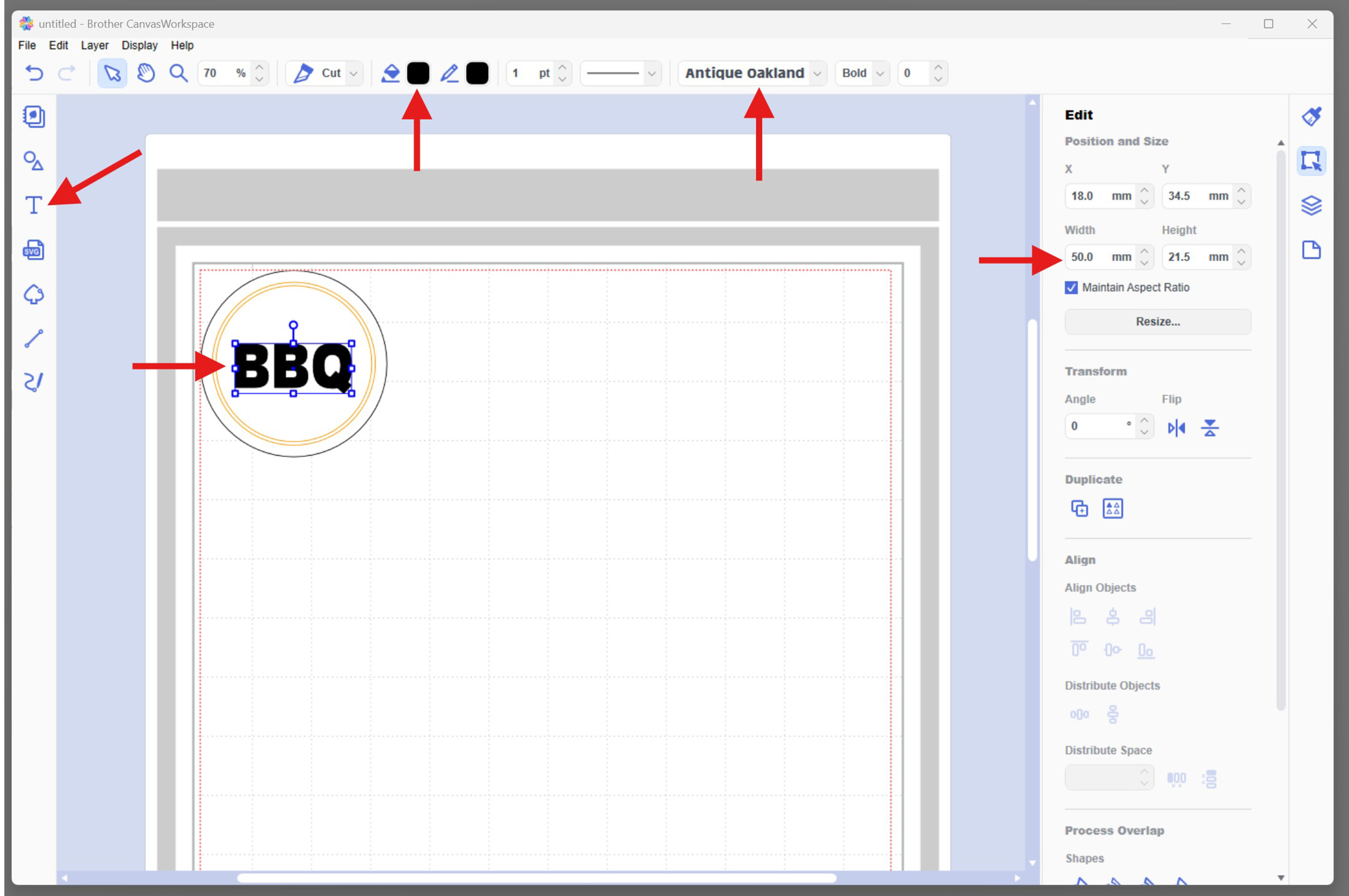 Add BBQ text