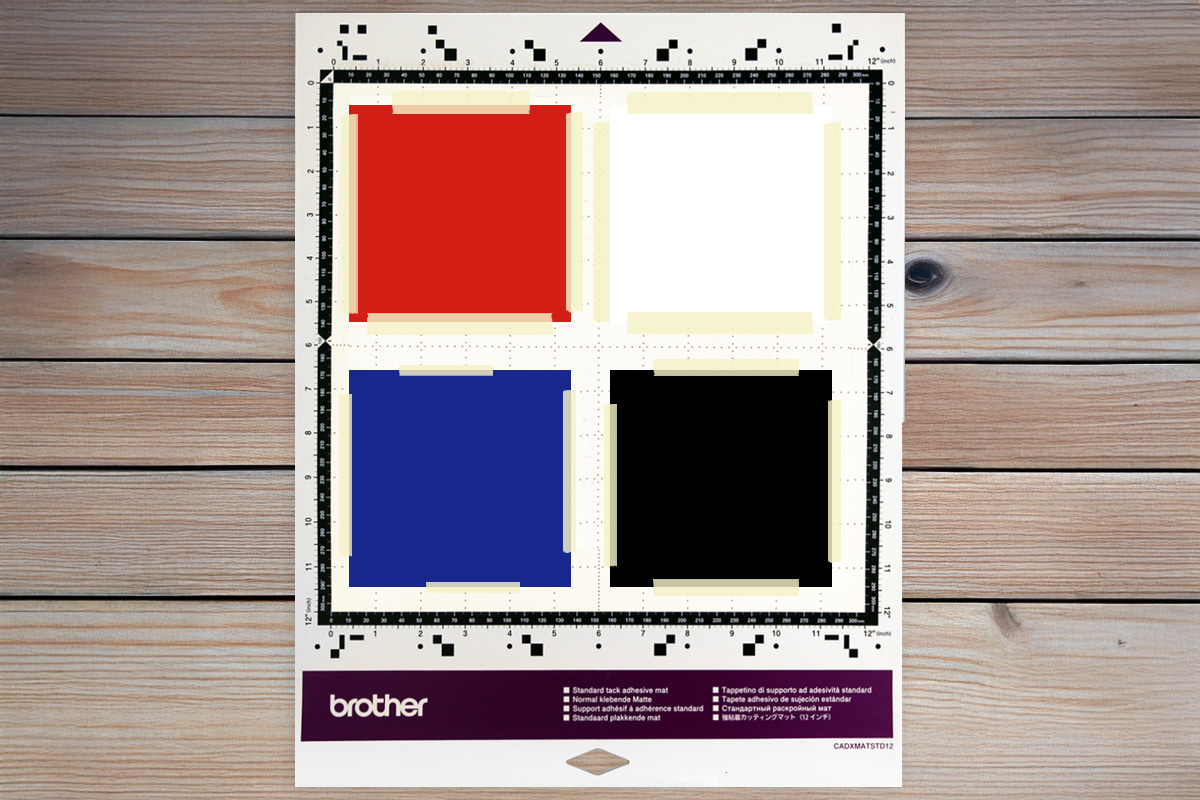Place Vinyl on mat 