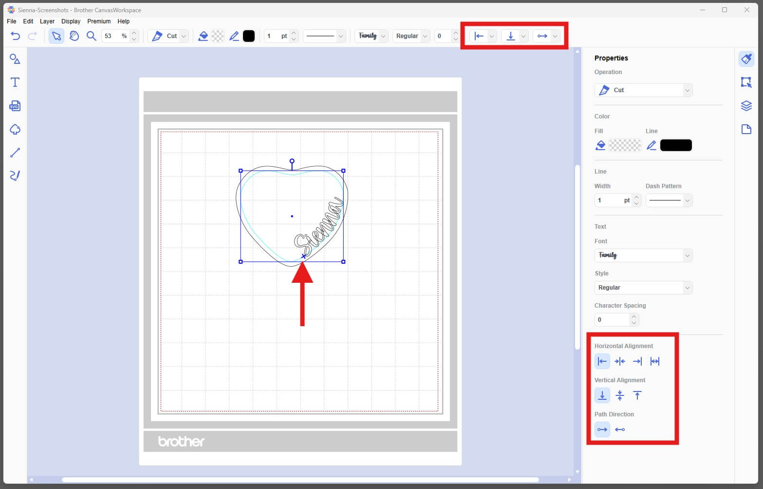 Reposition Text Fit To Path CanvasWorkspace