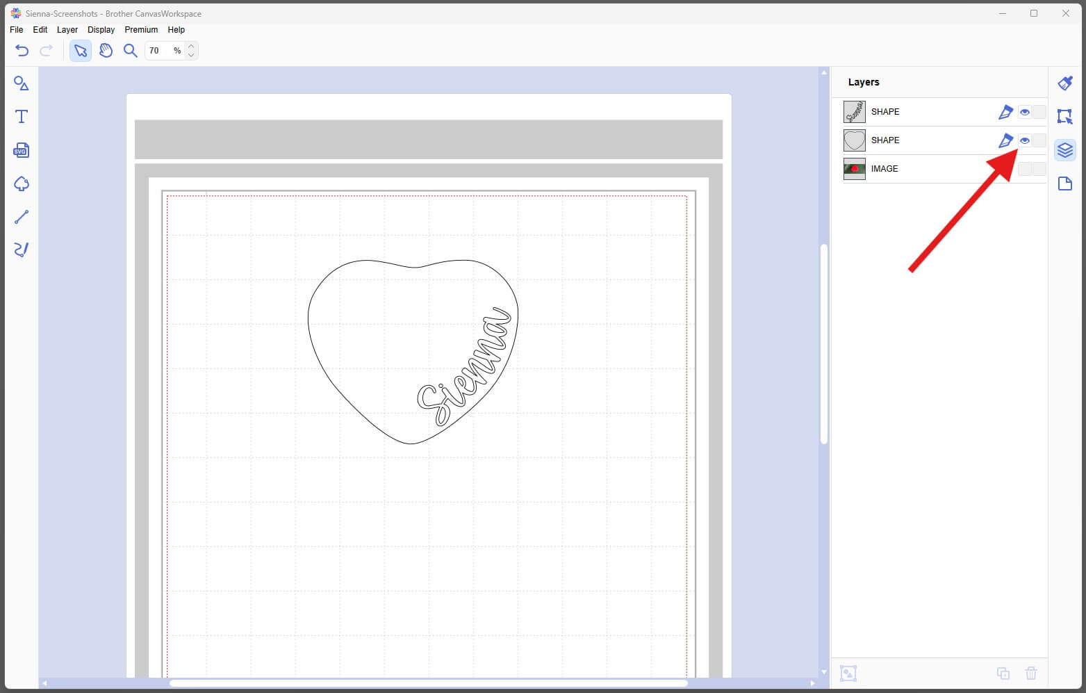 Hide Layer CanvasWorkspace