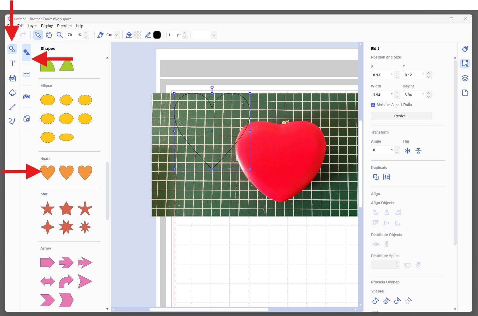 Add Shape CanvasWorkspace