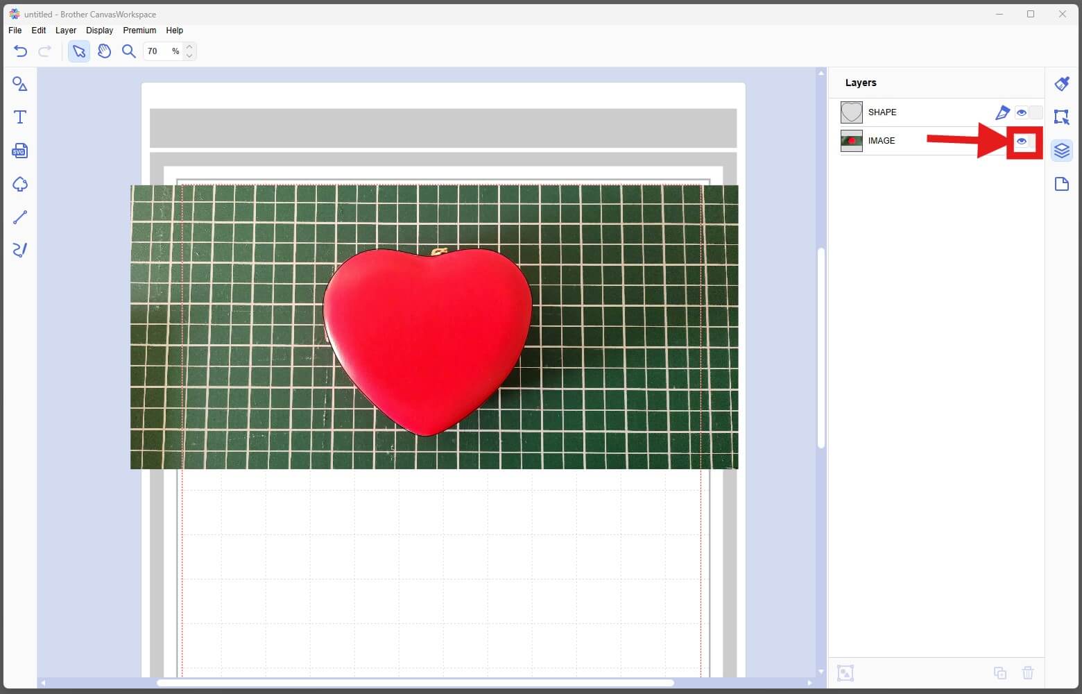 Hide Layer CanvasWorkspace