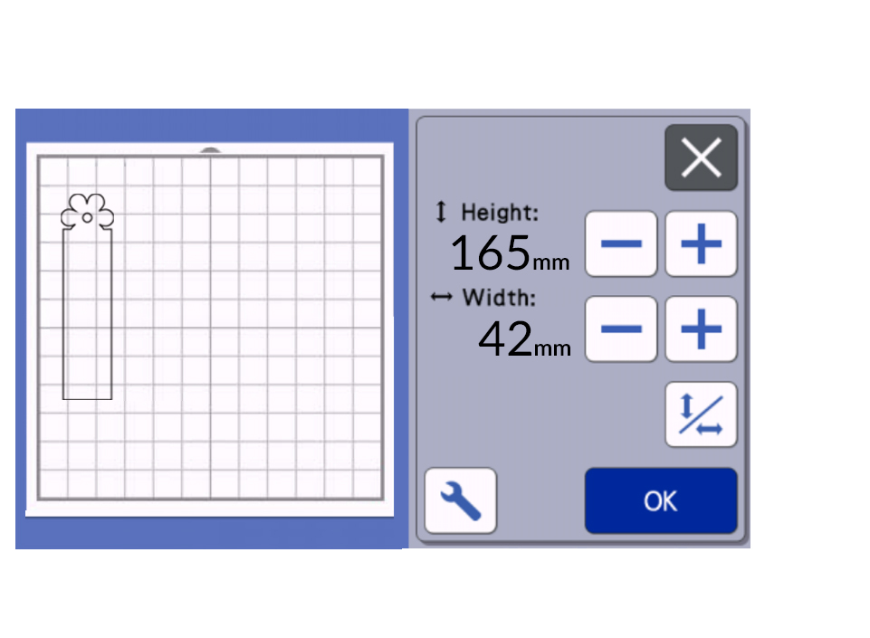 ScanNCut Resize Shape