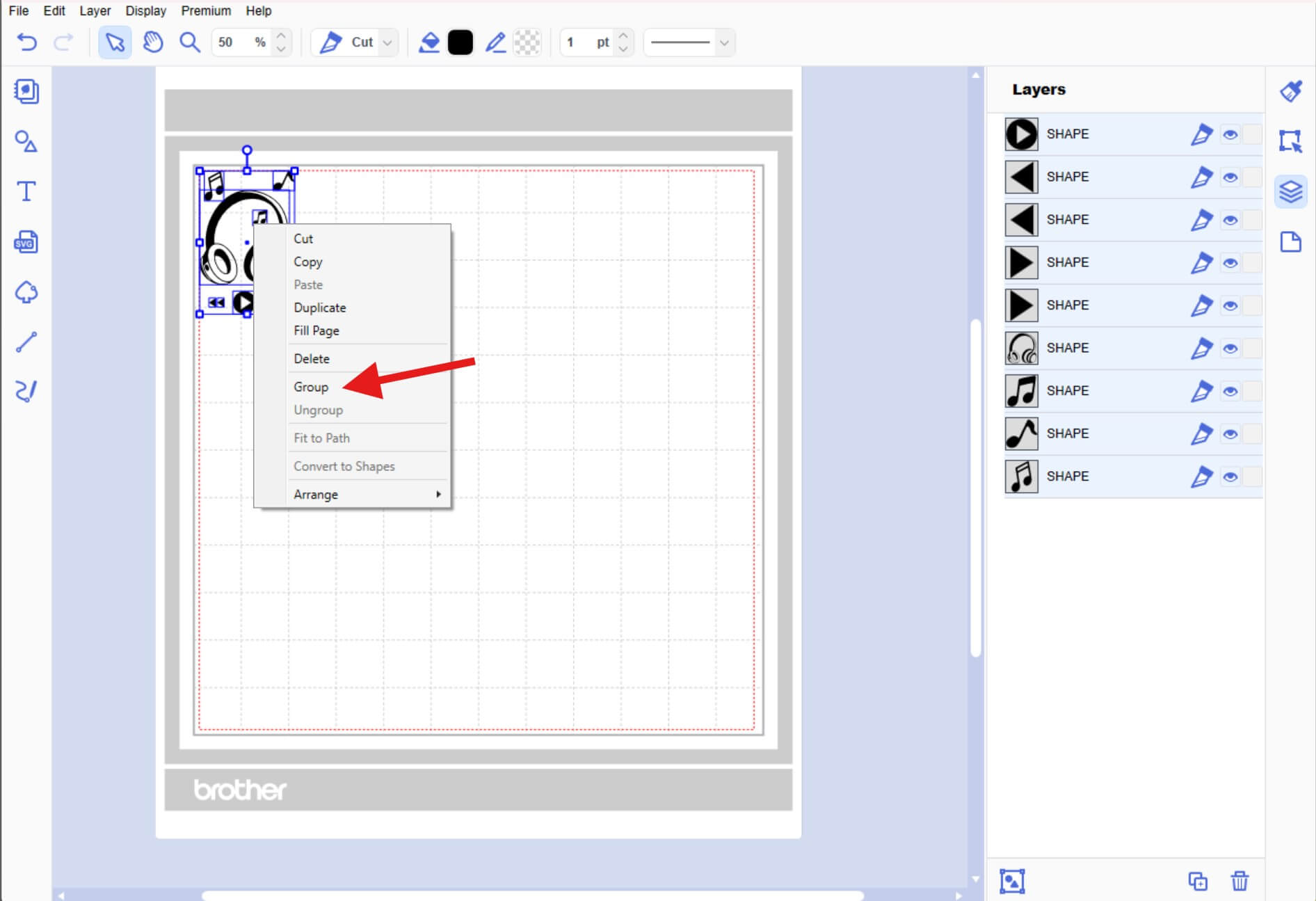 Group Headphone Elements