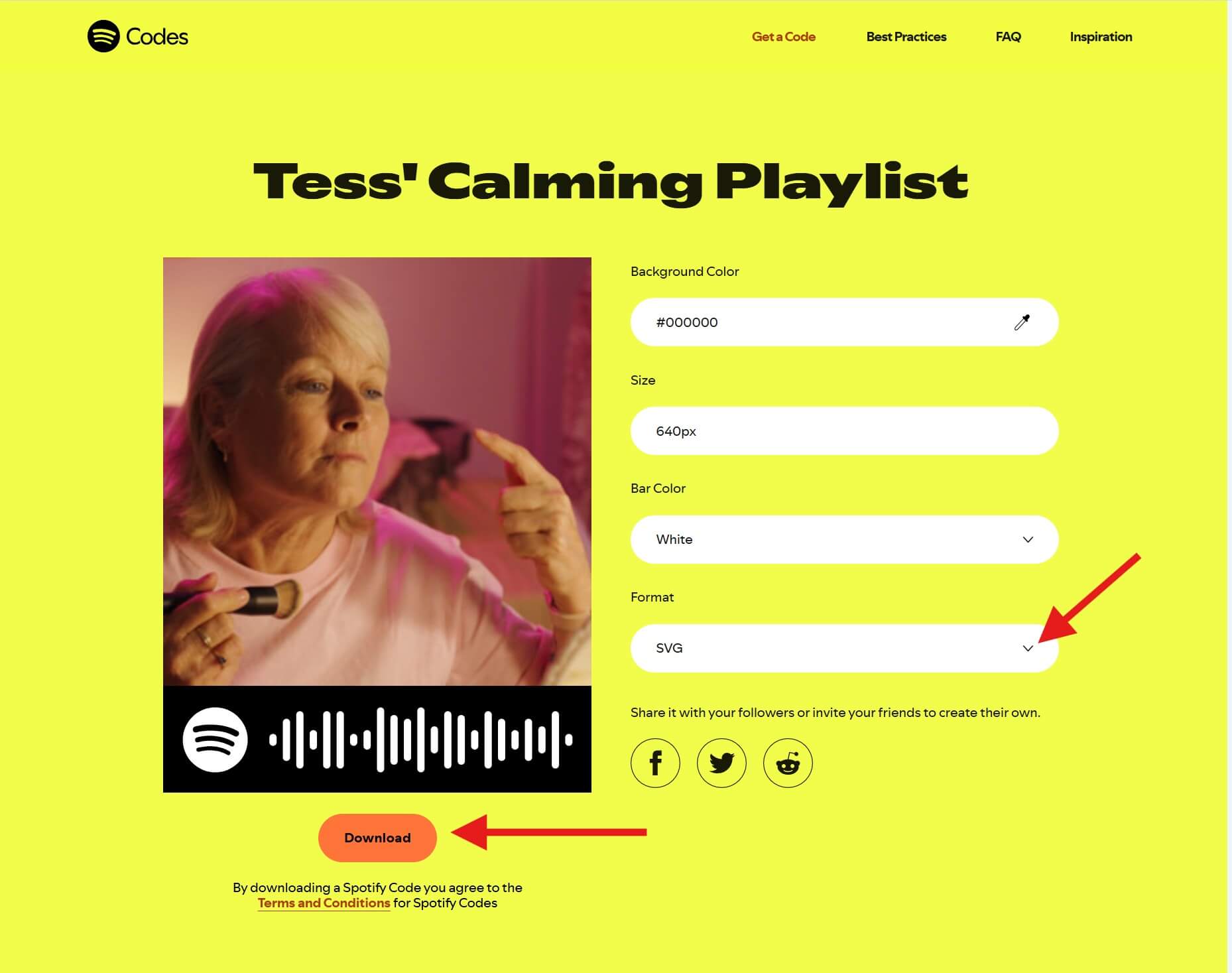 spotify codes website