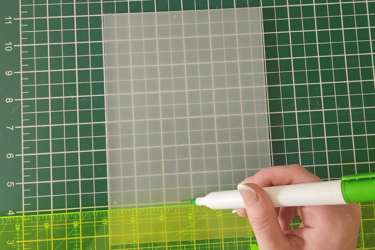 mark with whiteboard marker