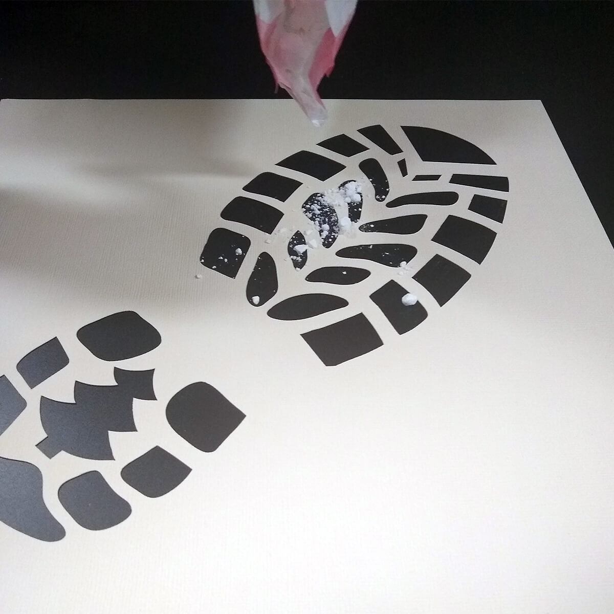 Santa Boot Print, Santa Stencil, Santa Shoe Print, DIY Christmas, Santa  Footprint. 