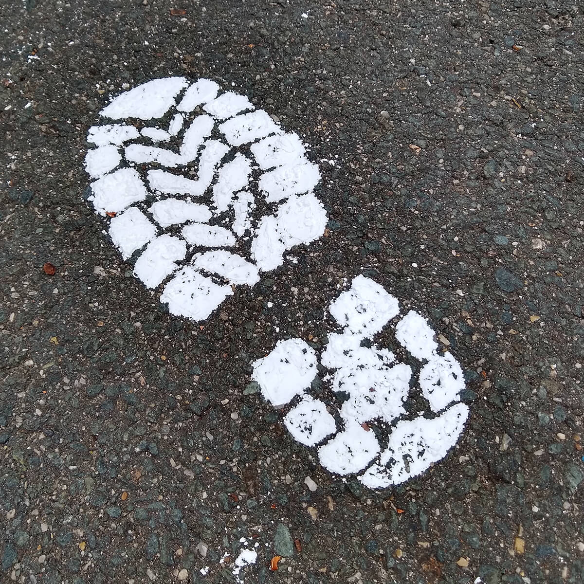 footprints on floor