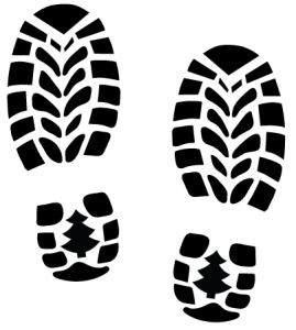 Santa Footprint Artwork