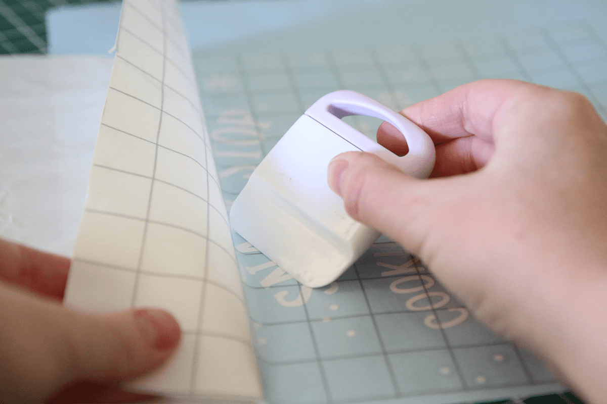 apply transfer tape with scraper