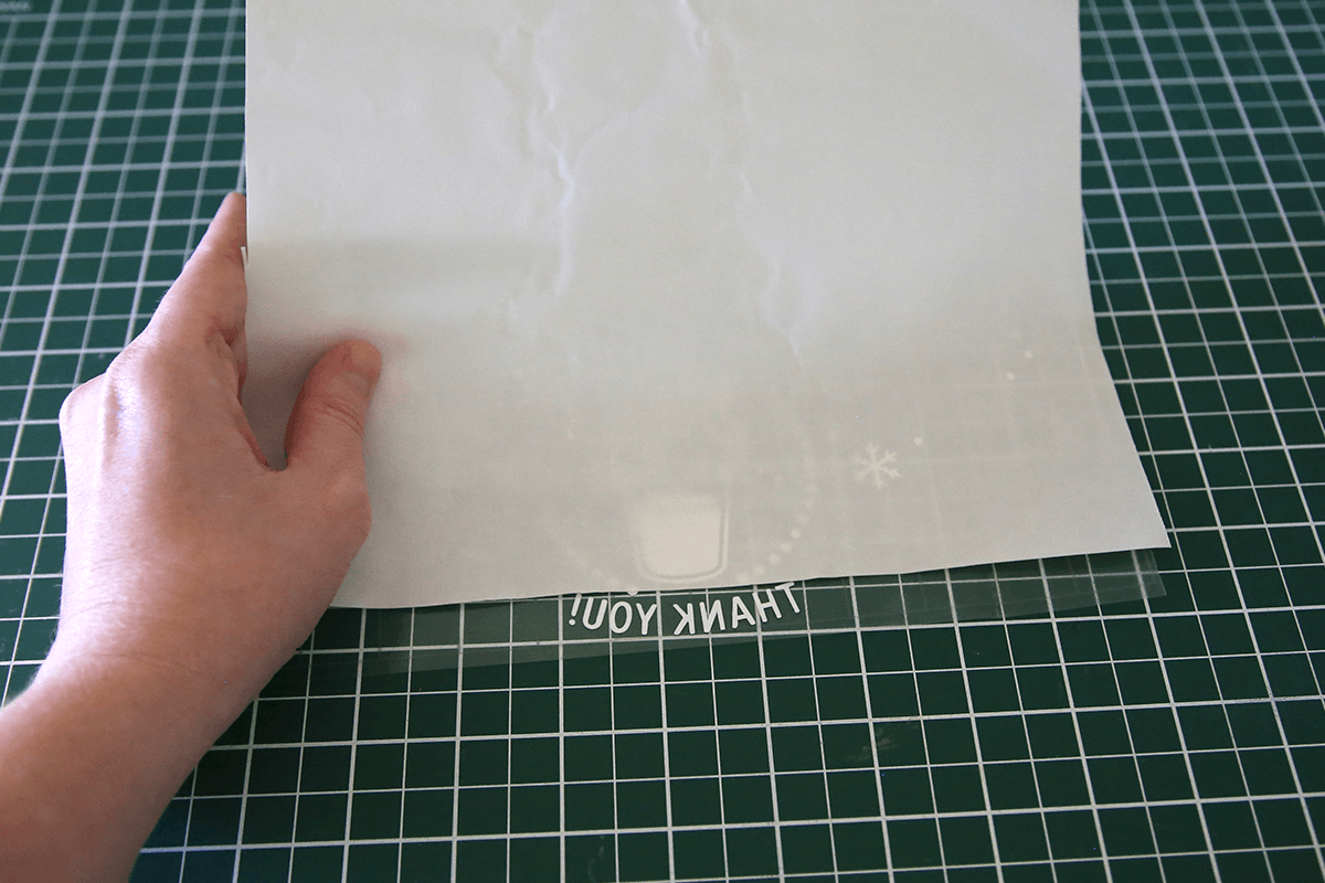 add backing sheet back on