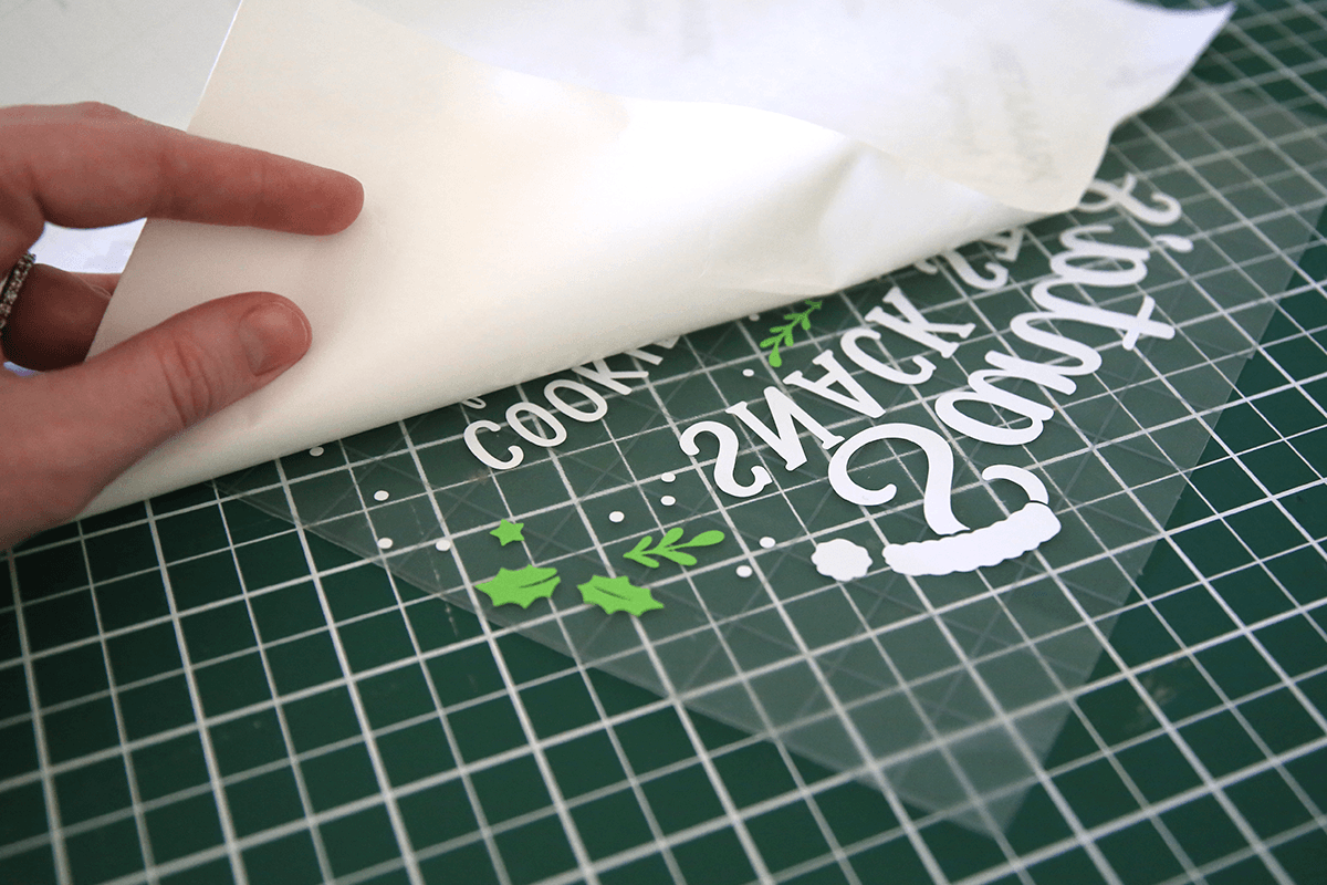 flip and peel away from backing sheet