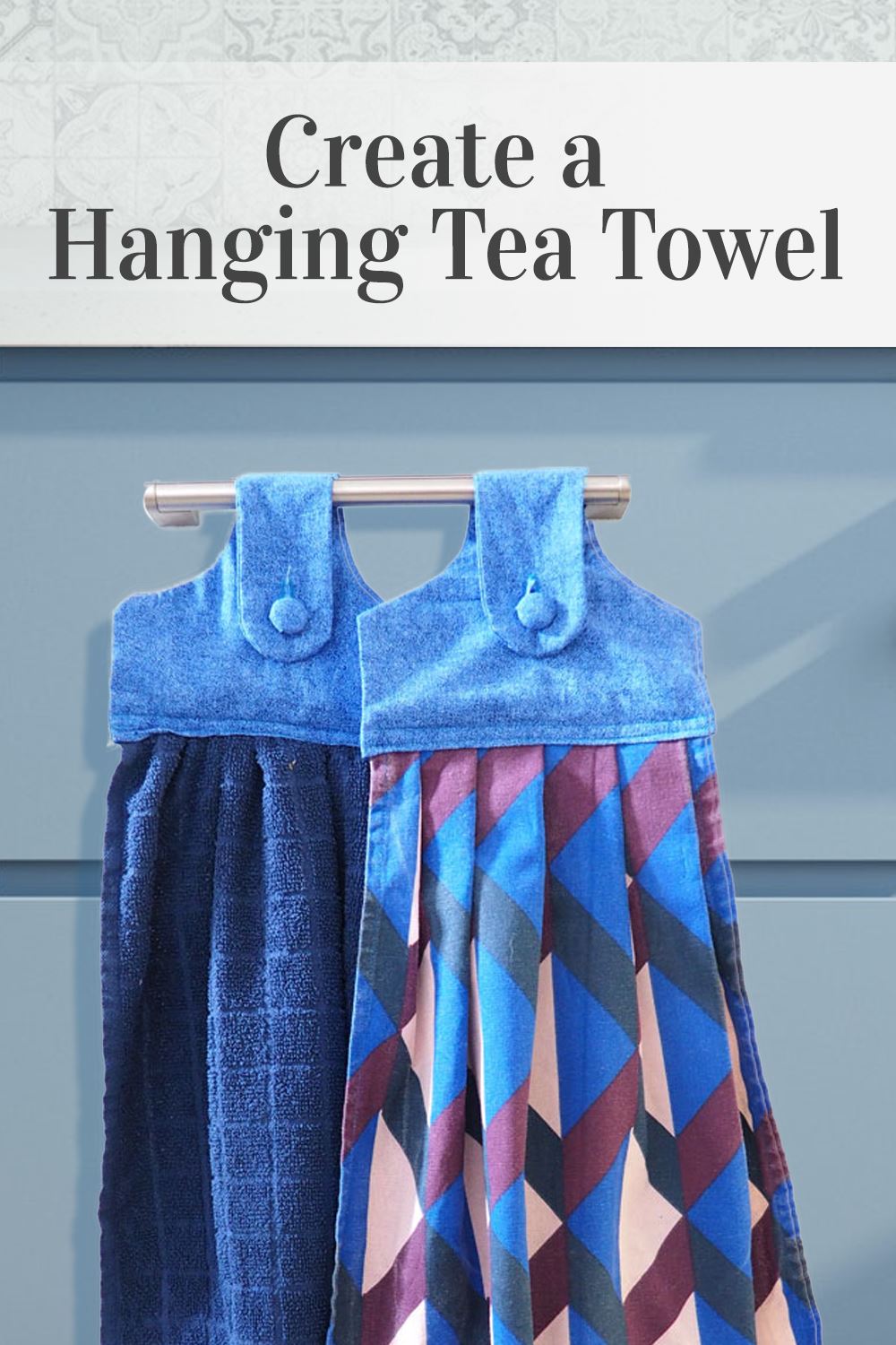 Learn To Sew A DIY Hanging Tea Towel