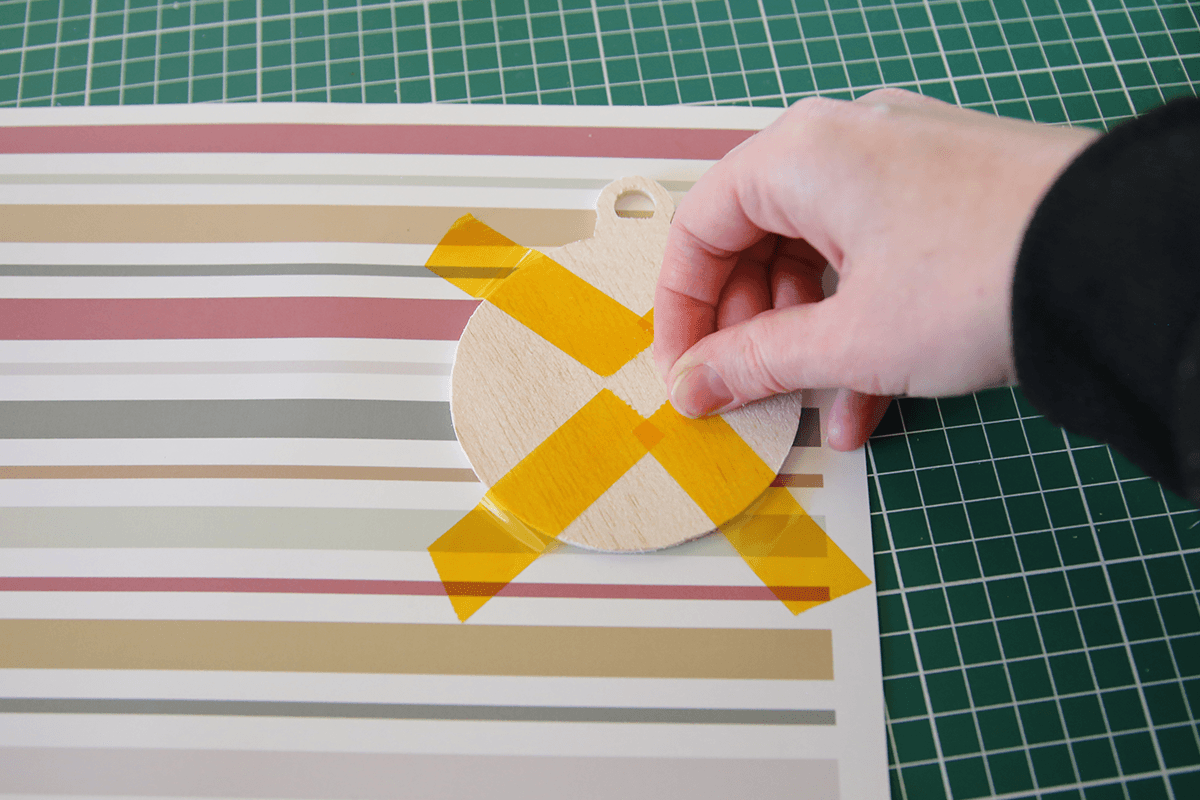 tape down balsa wood