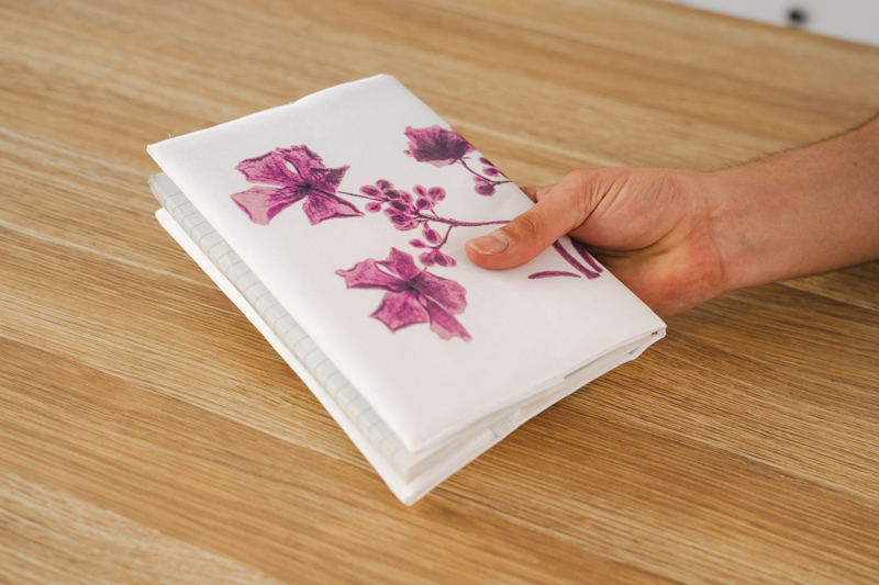 dye-sub sewn book cover