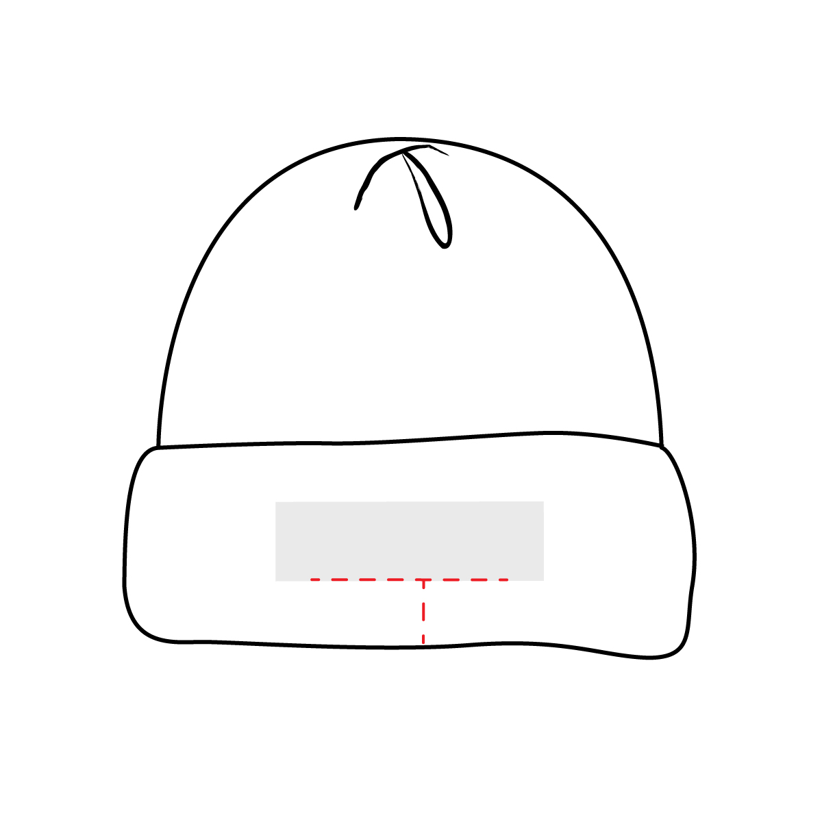 Beanie Embroidery Placement