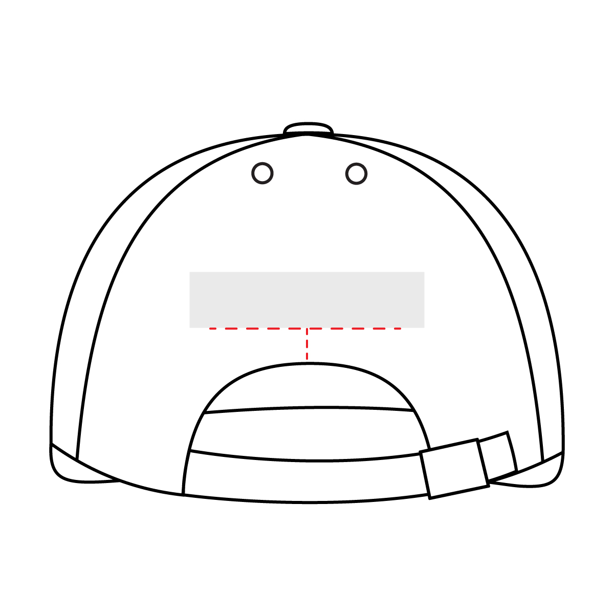 Cap Back Embroidery Placement