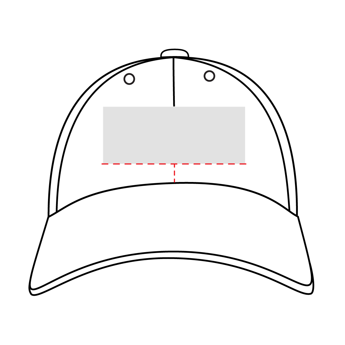 Cap Front Embroidery Placement
