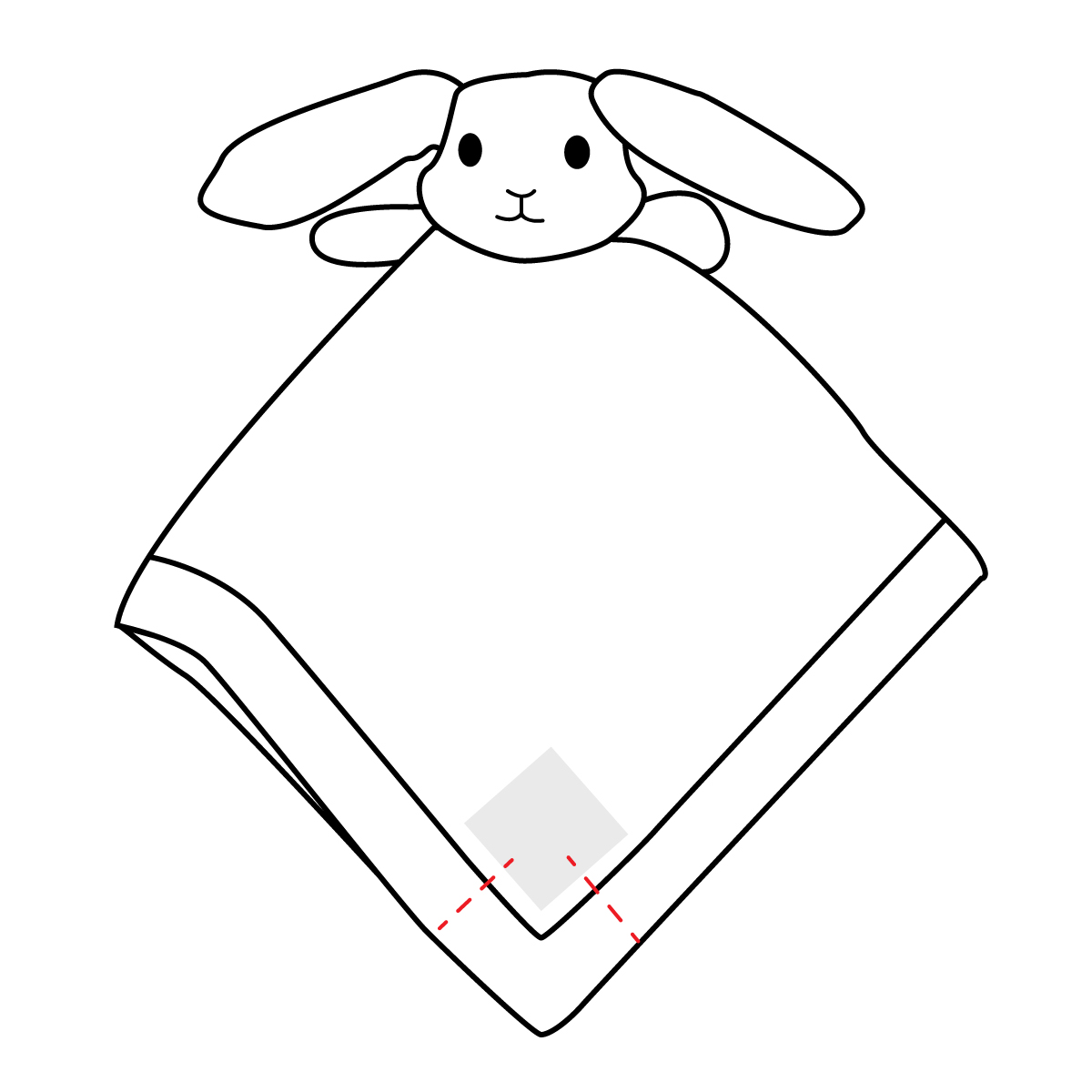 Lovey Comforter Placement