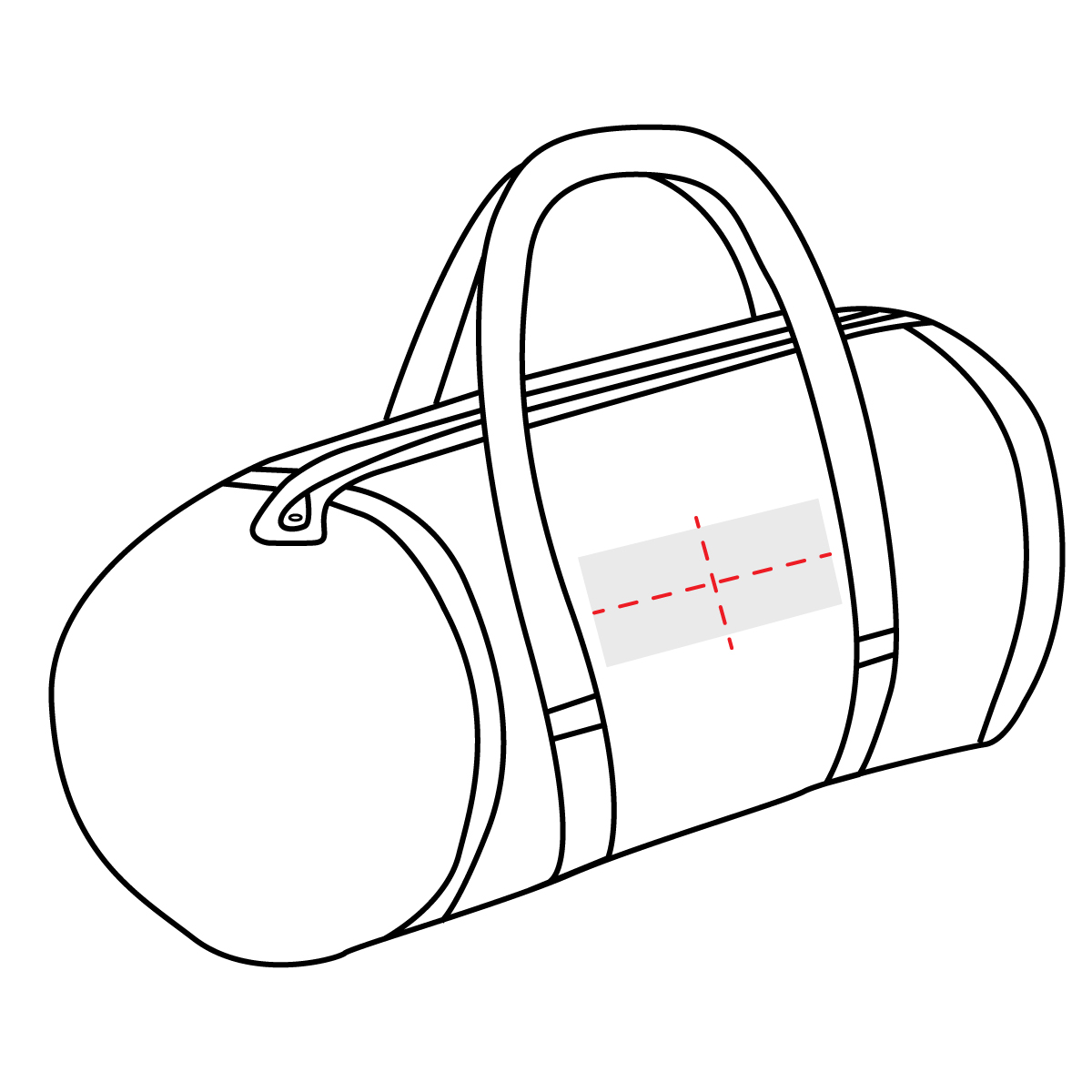 Gym Bag Embroidery Placement