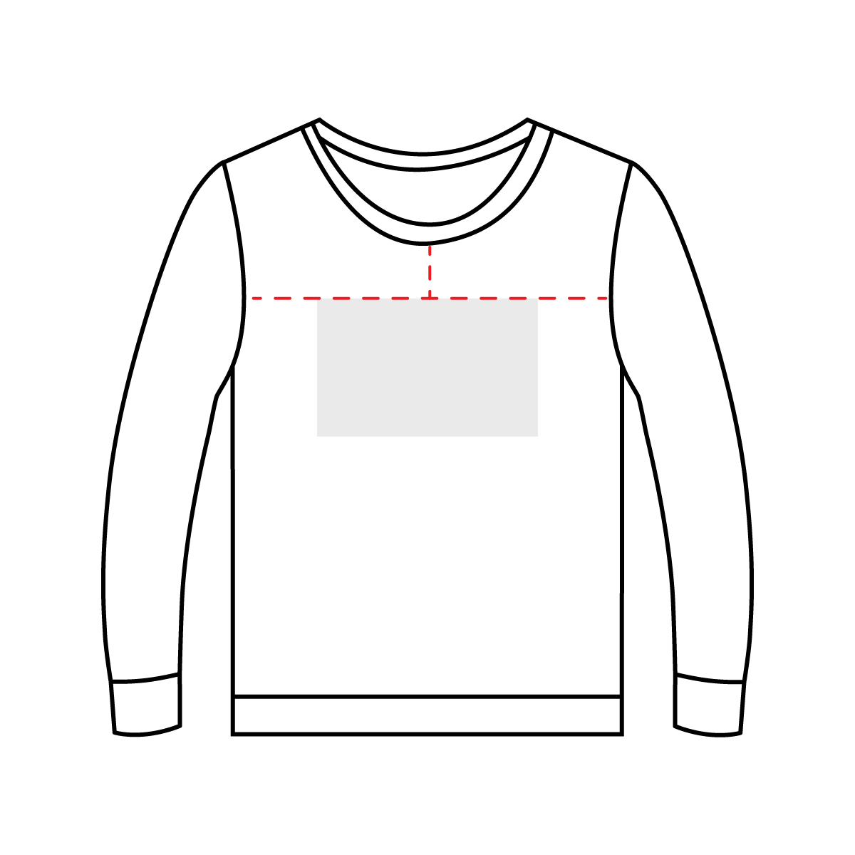 Kids Hoodie Centre Chest Placement