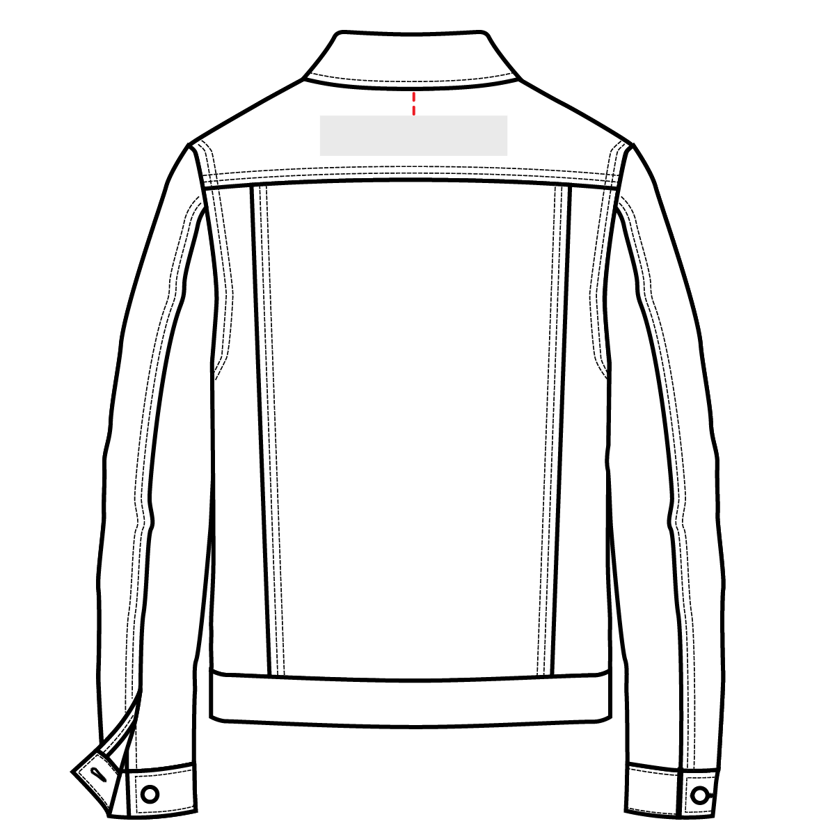 Jacket Yoke Embroidery Placement