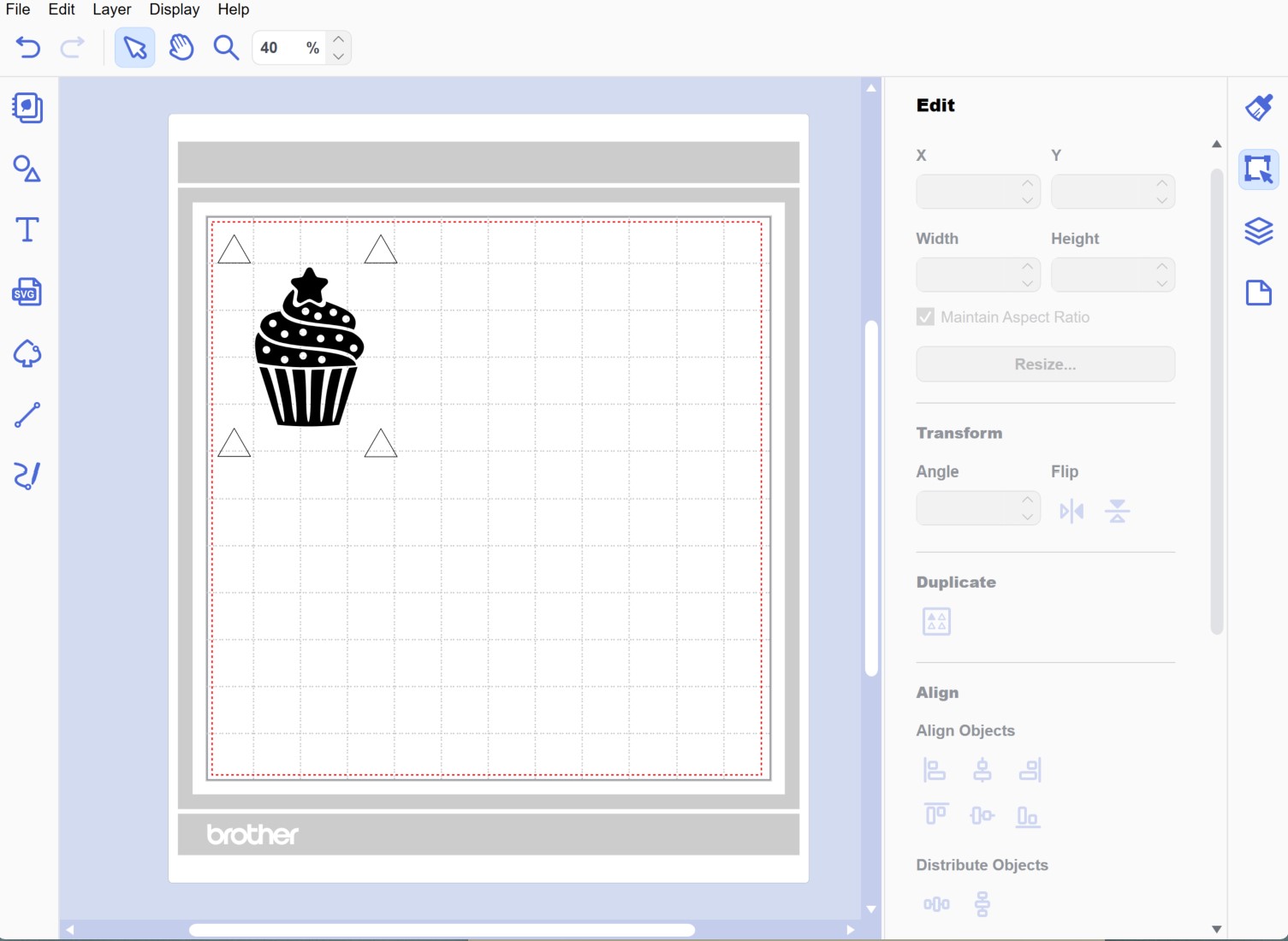 CanvasWorkspace Rearrange Triangle