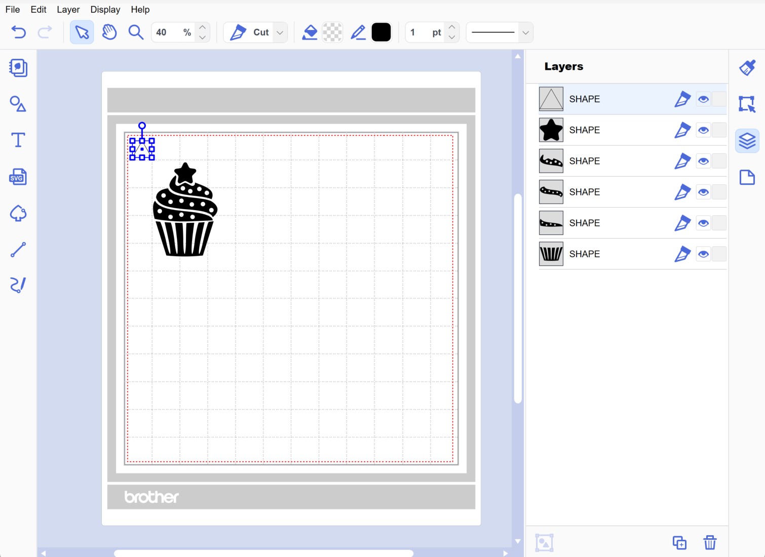 CanvasWorkspace Reduce Triangle