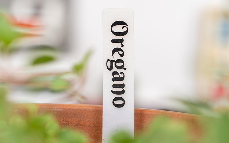Milk Bottle Herb Tags