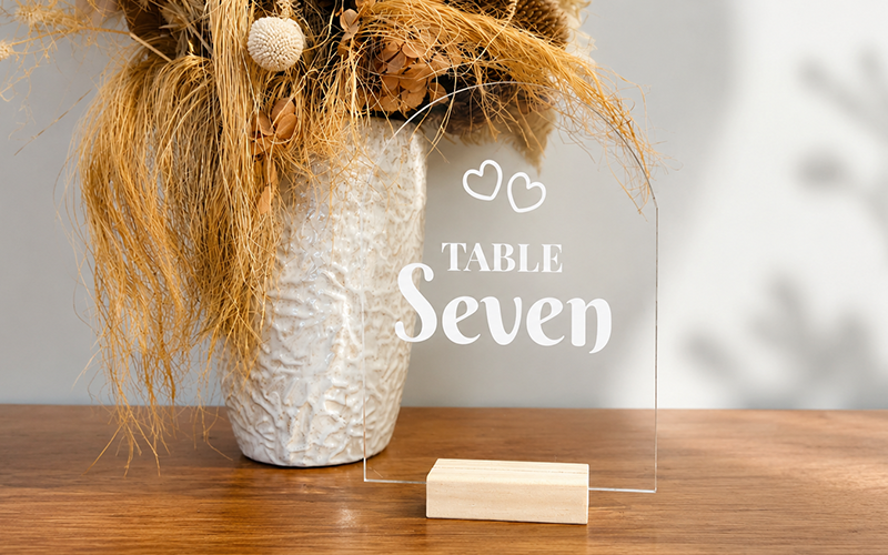 Acrylic Table Numbers