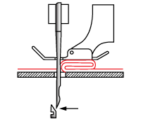 Hard chromeplated needle with too mless flexability.