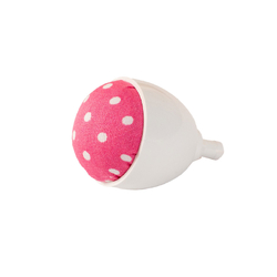 Pin Cushion - Pink with White Dots