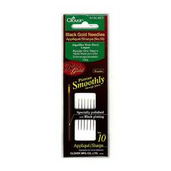 Clover Black Gold Needles Sharps 10 Pack